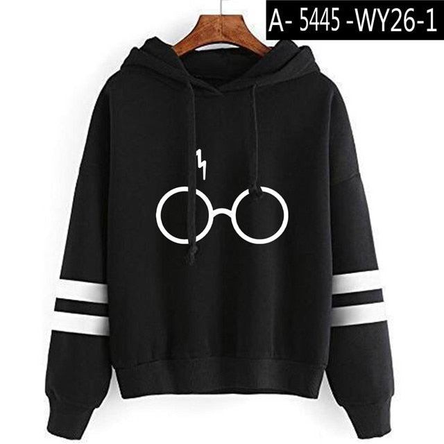 Harry Potter Glasses Hooded Sweatshirt Nerd Alert